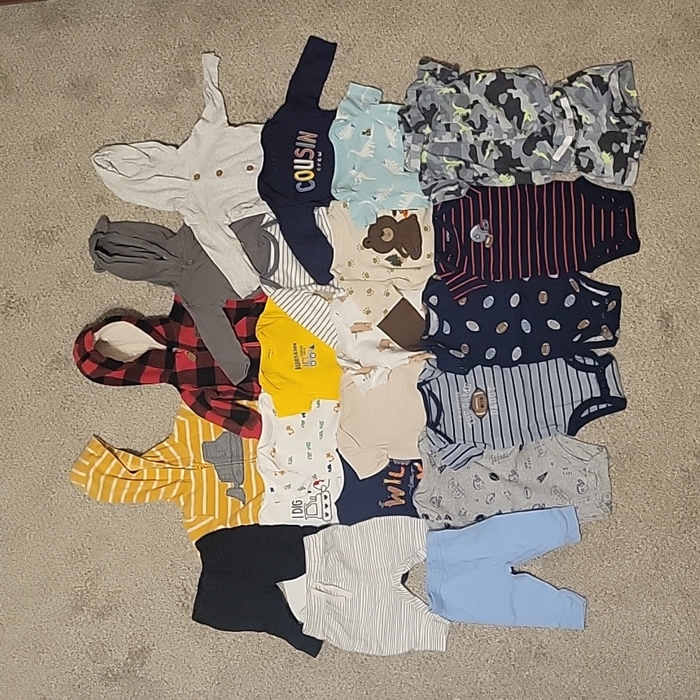 0-3 month & 3 month boys clothes lot